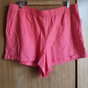 BP. Pink Cuffed Shorts Sz 1X